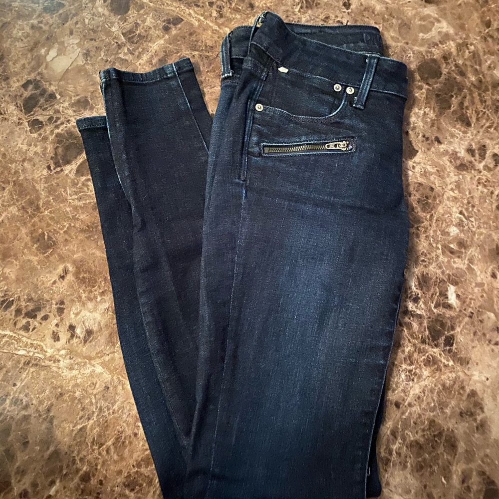 Aritzia Paradise Mine Zipper Skinny Jeans